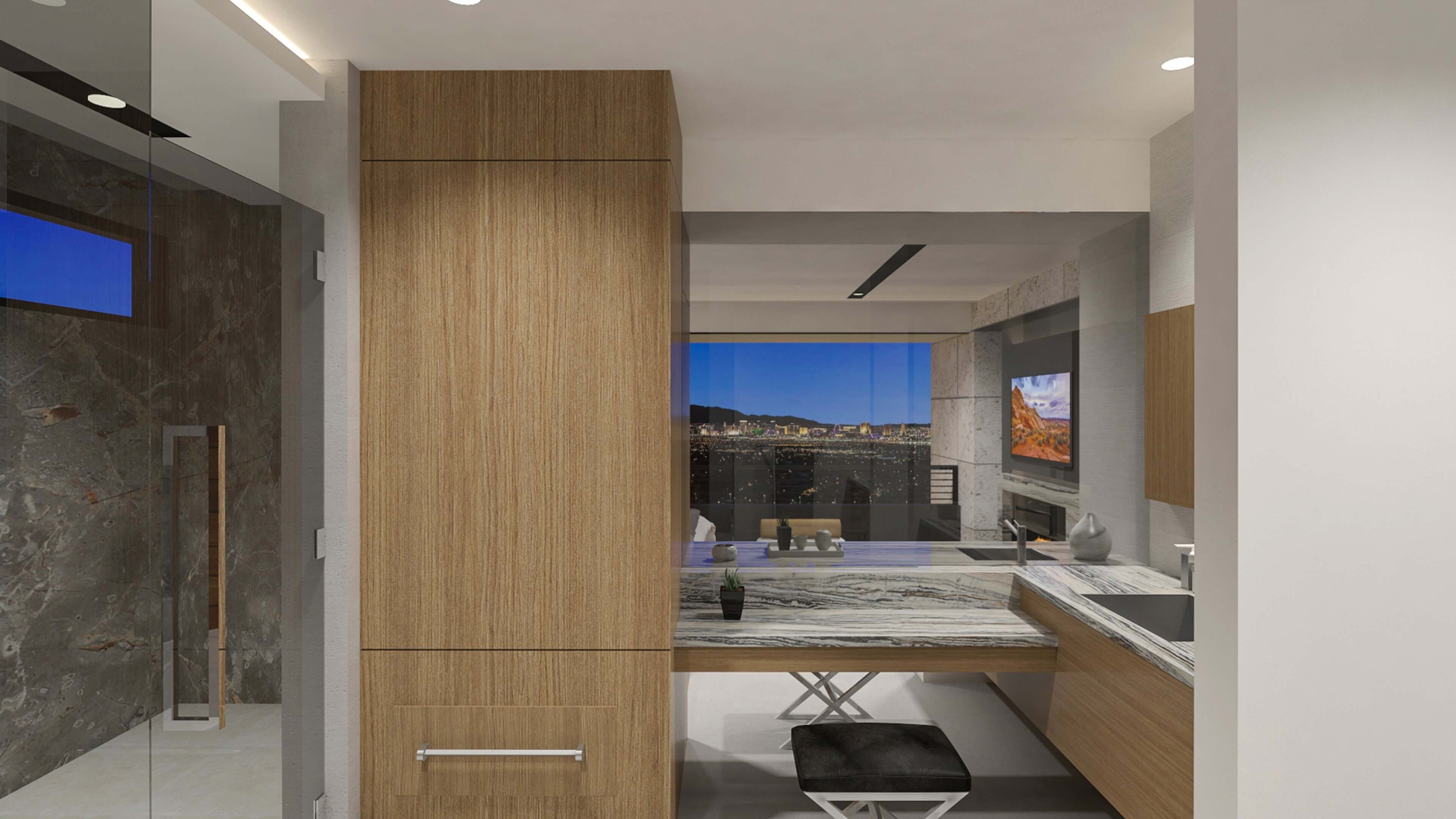 Modern Desert Homes Las Vegas Obsidian Masterbath1 Apex scaled