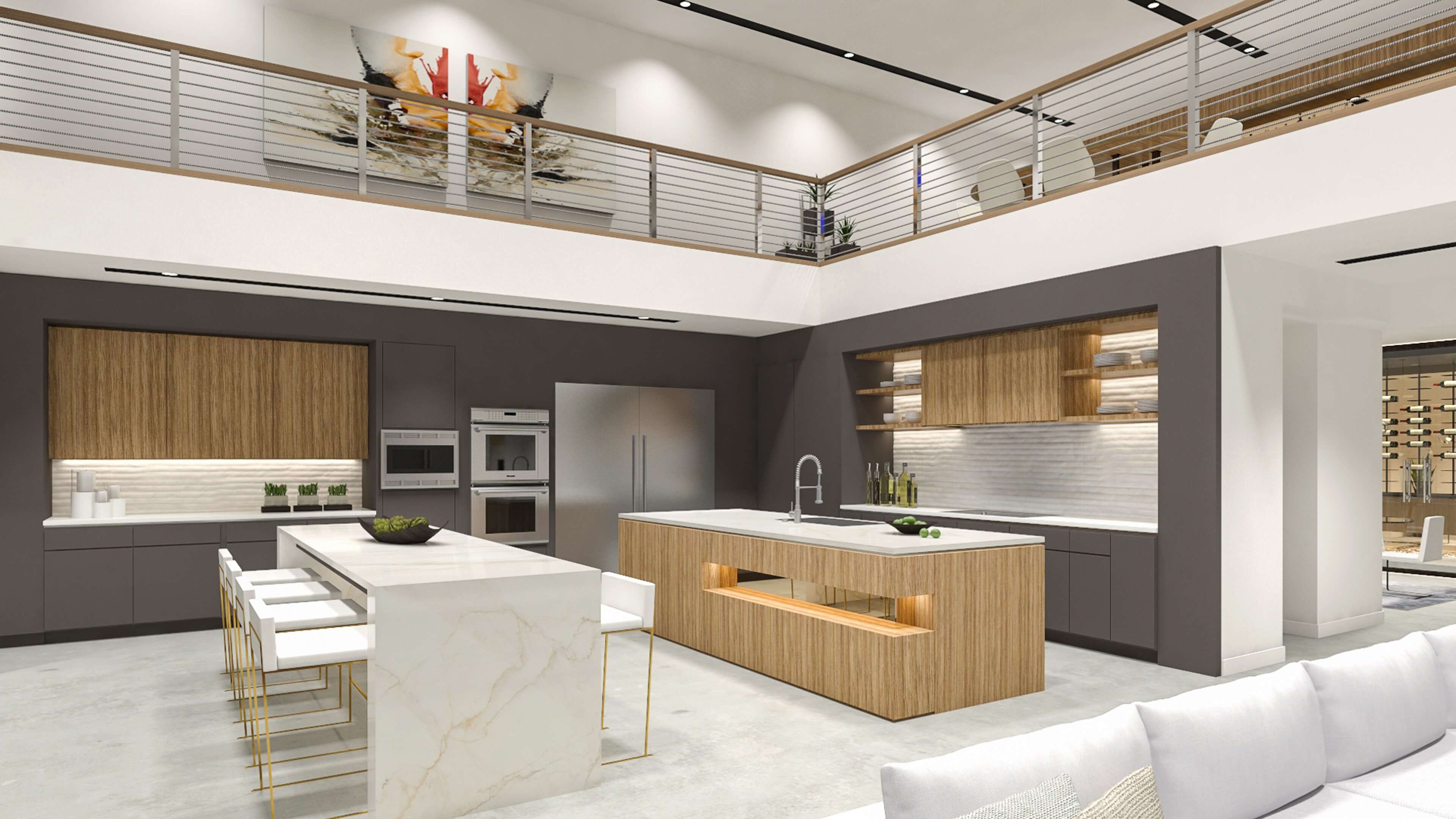 Modern Desert Homes Las Vegas Obsidian Kitchen1 Apex scaled