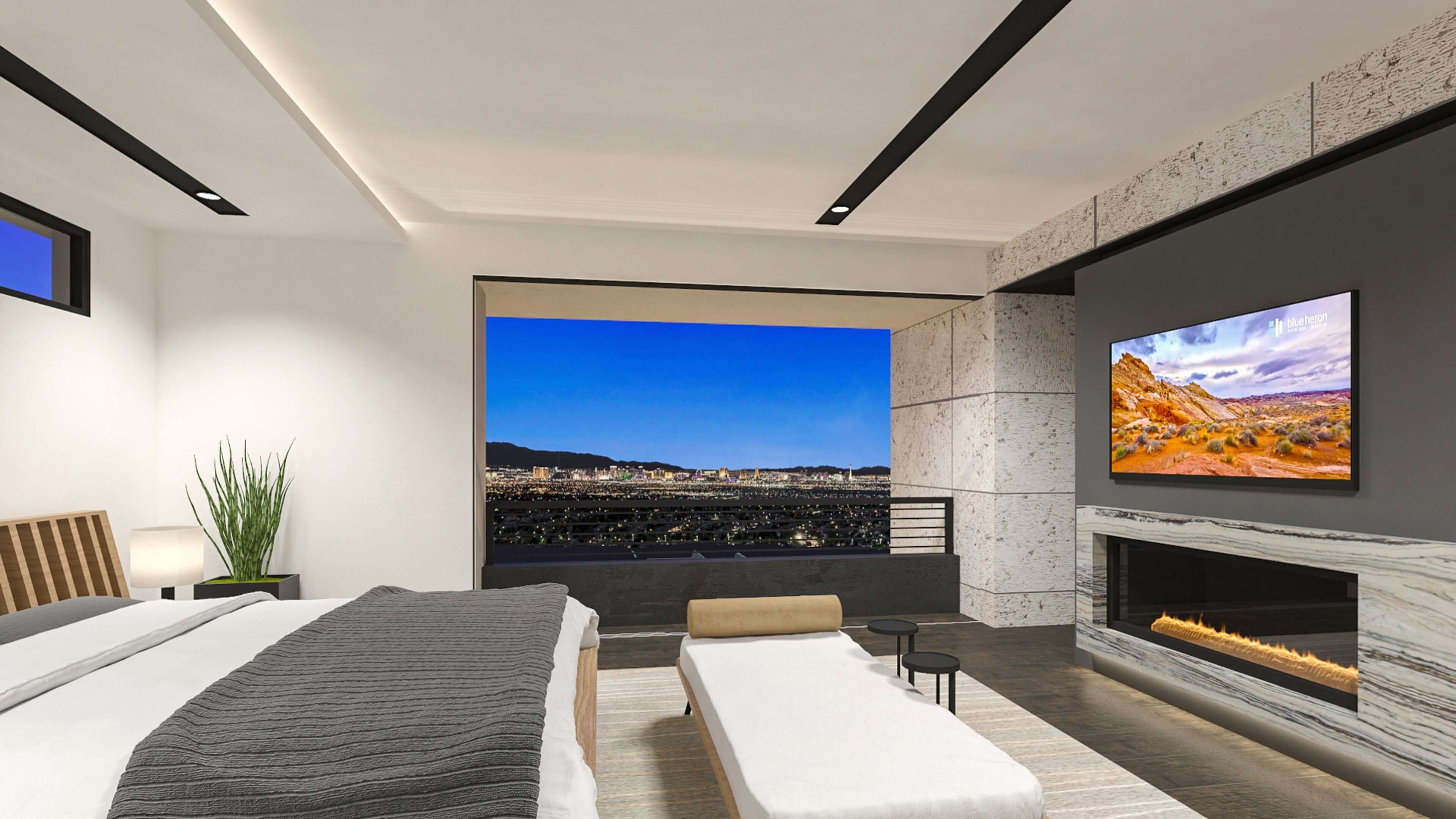 Modern Desert Homes Las Vegas Obsidian Masterroom2 Apex scaled