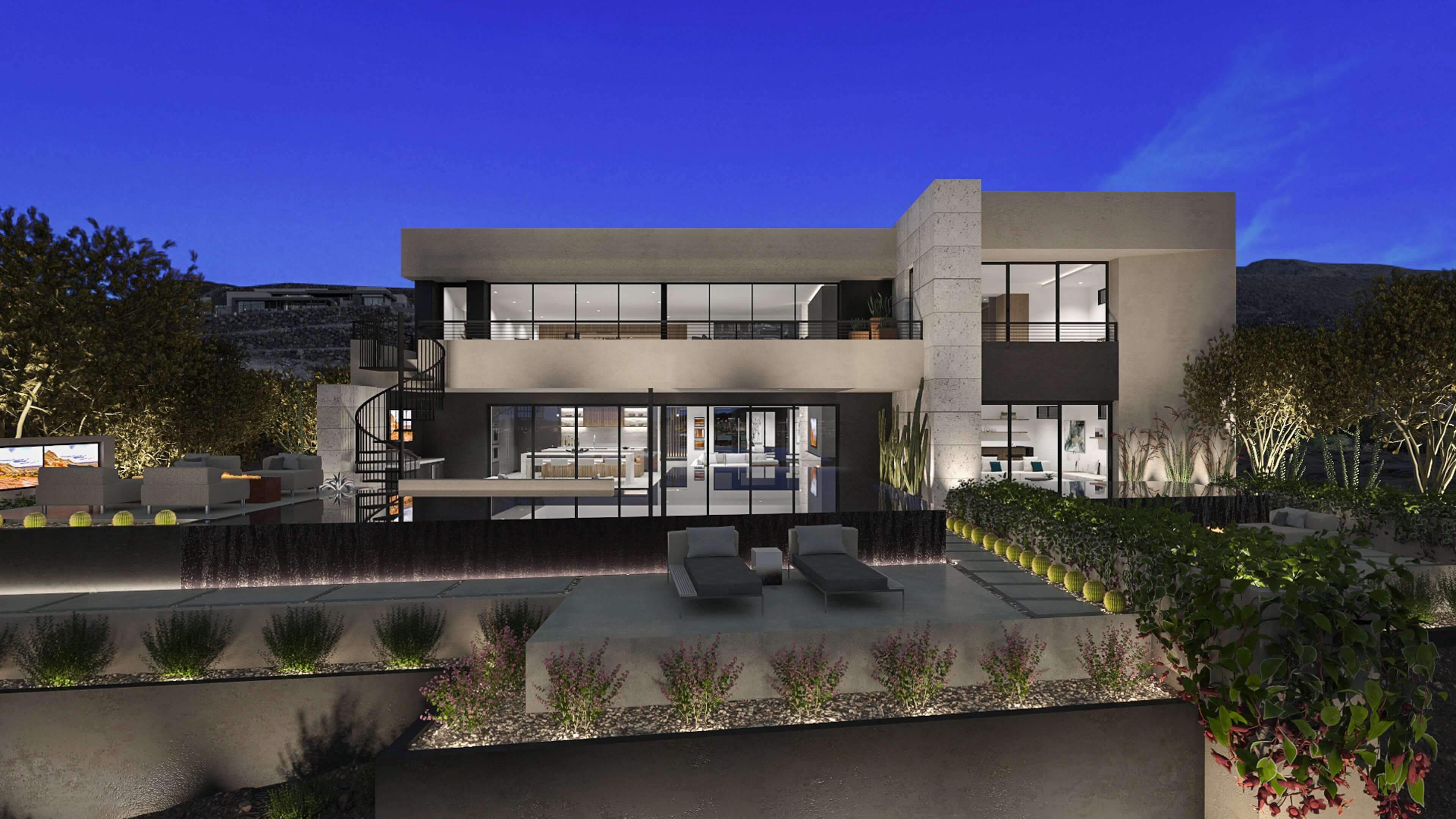 Modern Desert Homes Las Vegas Obsidian Rear4 Apex scaled