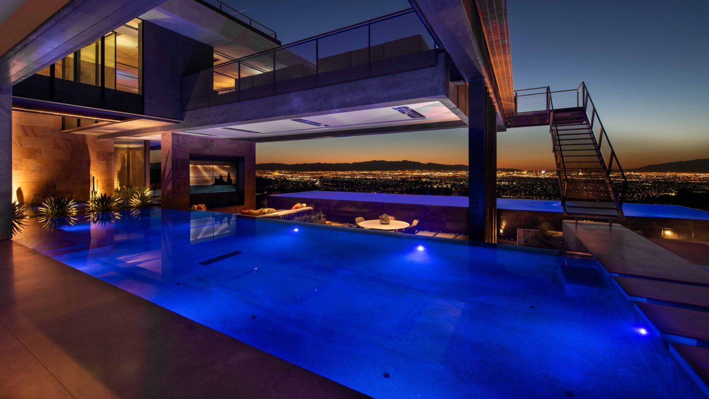 Vegas Modern 001 Blue Heron Custom Home