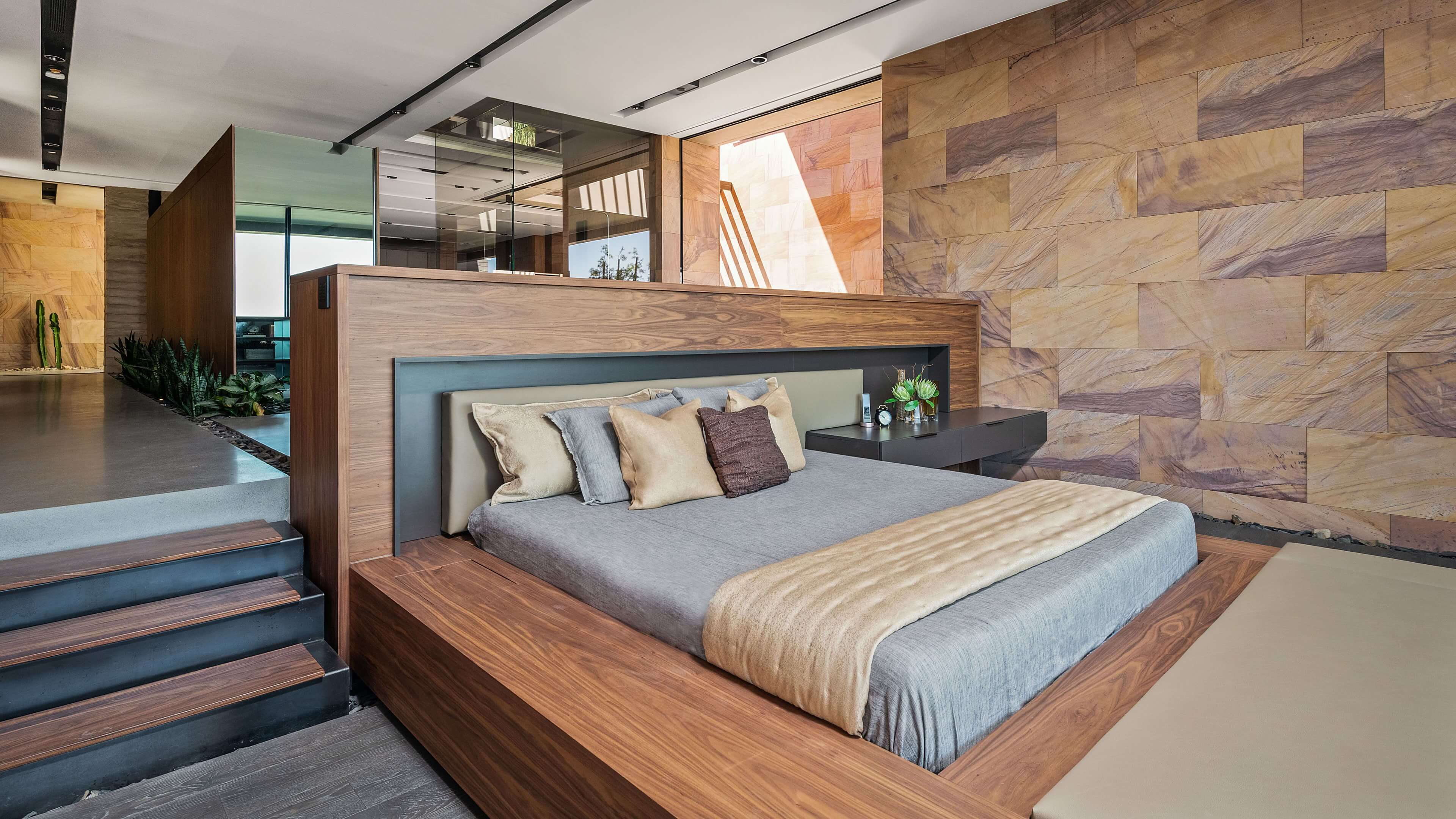 Vegas Modern Custom Home Master scaled