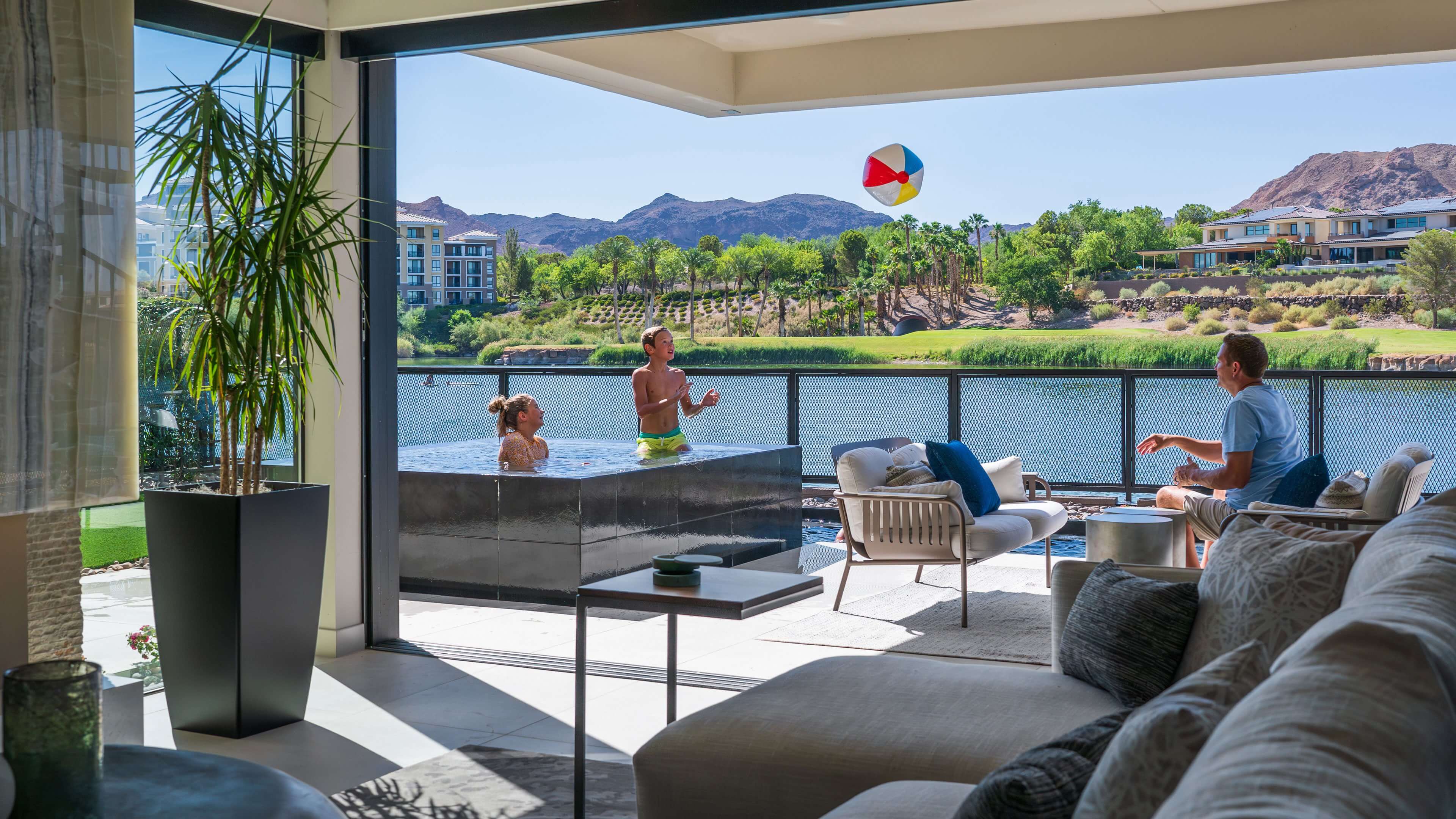 Lake Las Vegas Homes Shoreline Pool View scaled