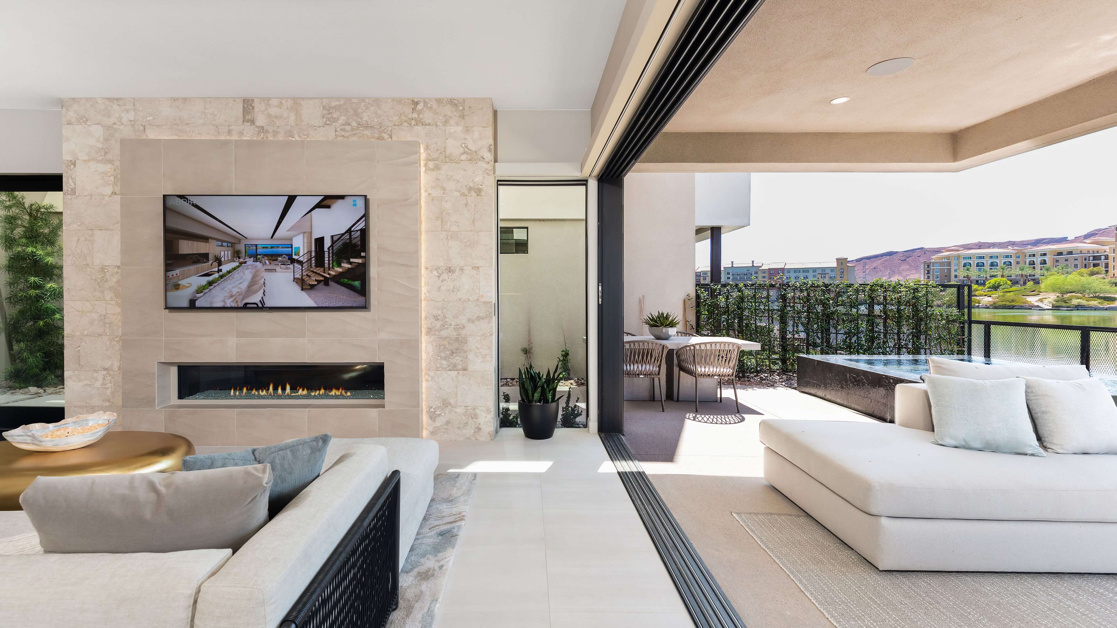 Lake Las Vegas Homes Shoreline Elevar Indoor Outdoor scaled