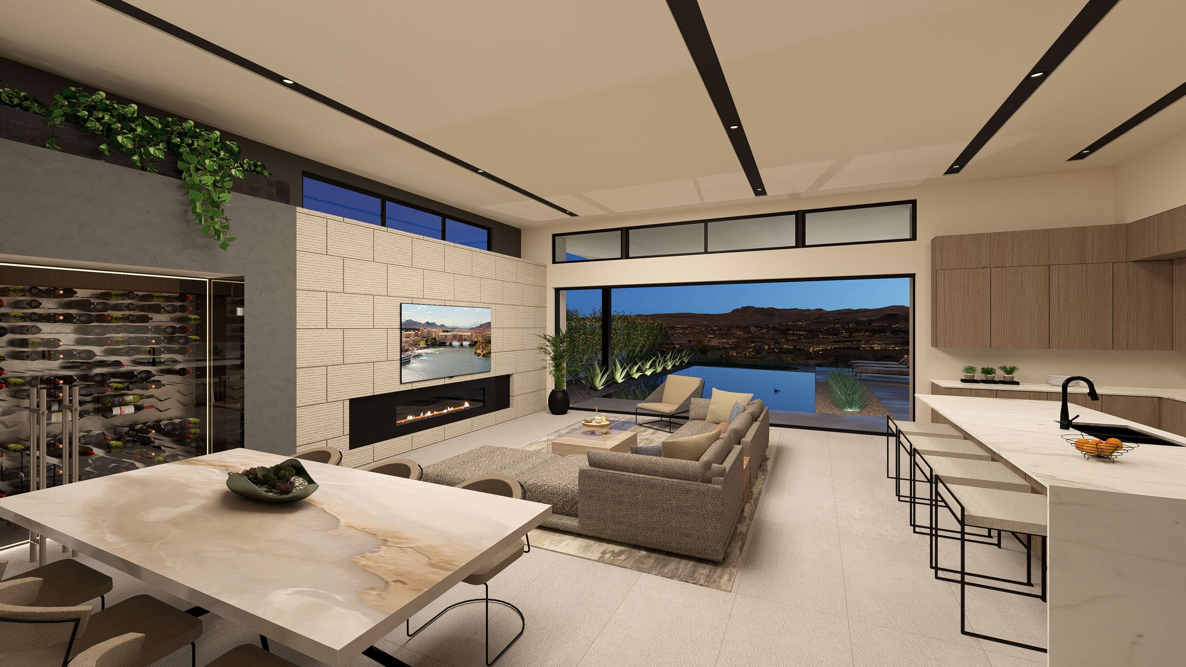Home Builders Lake Las Vegas Strata Aspect Dining scaled