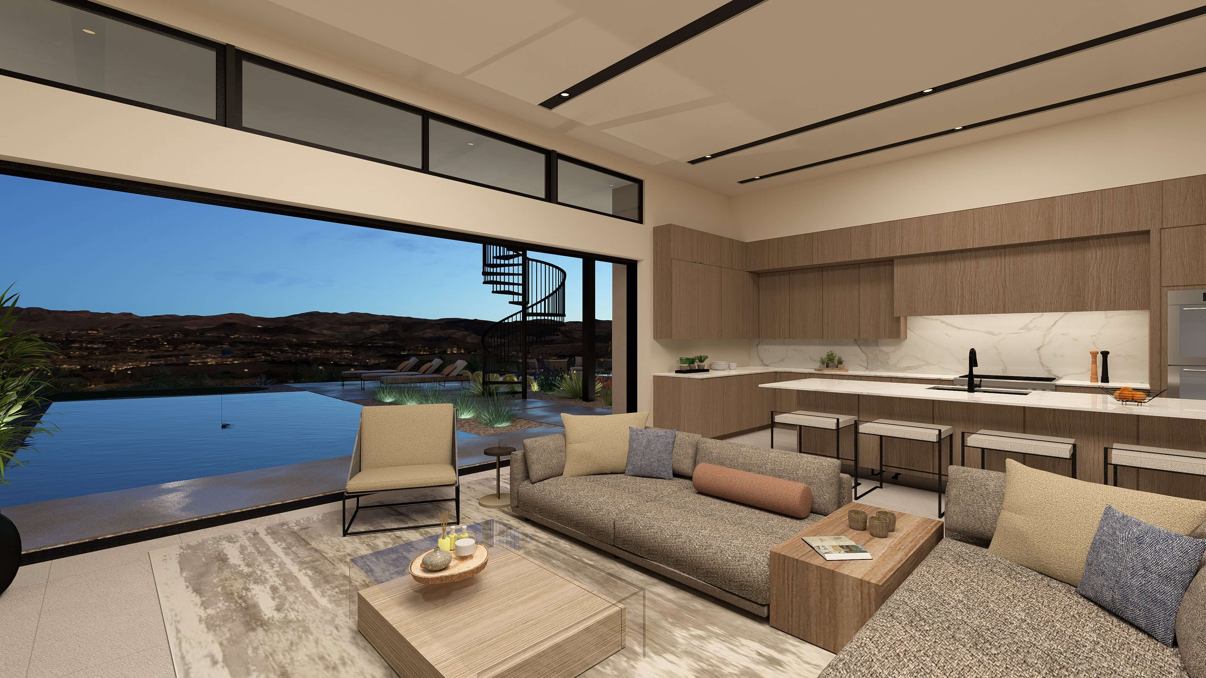 Home Builders Lake Las Vegas Strata Aspect Great Room 1 scaled