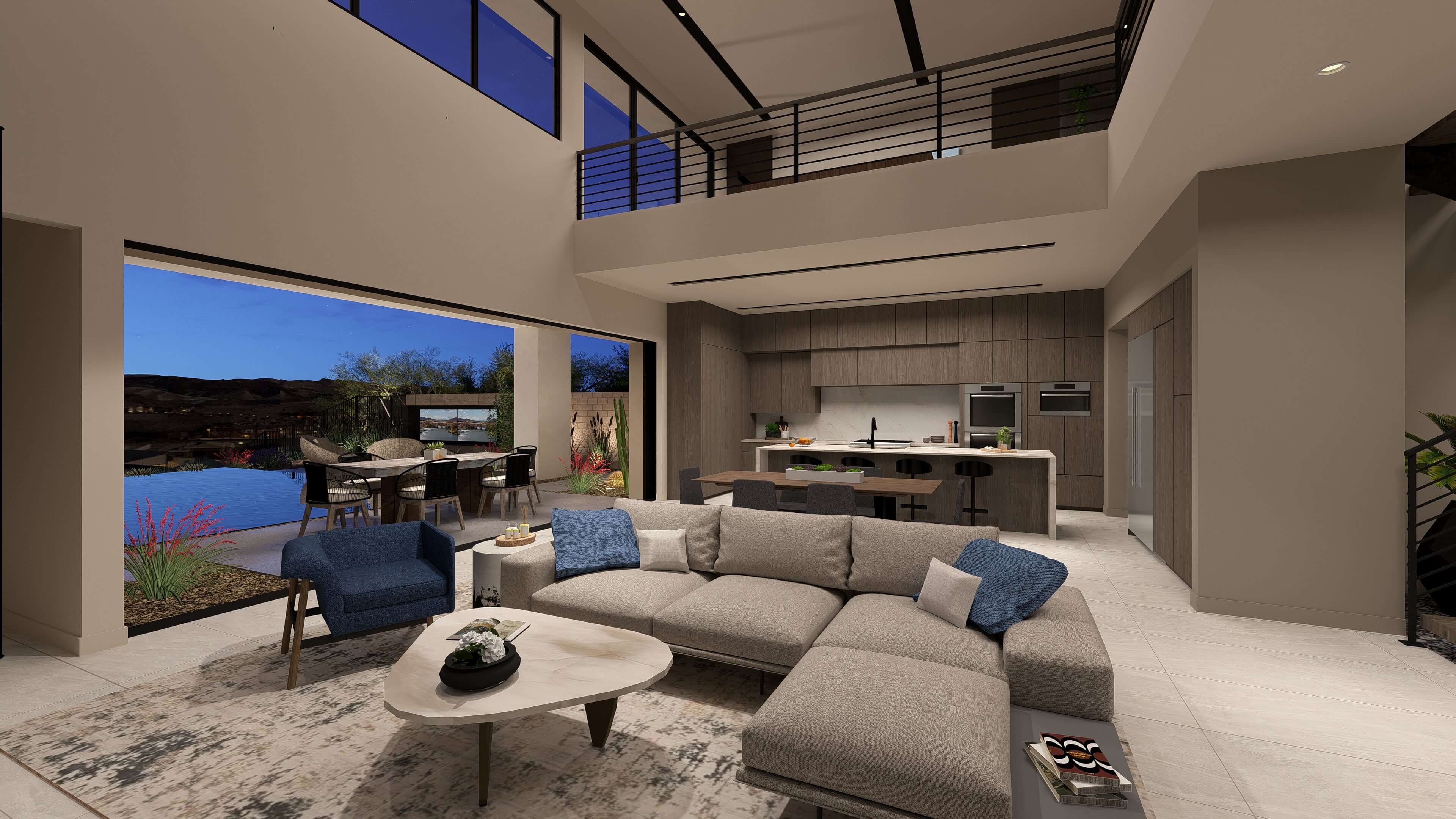 Home Builders Lake Las Vegas Strata Reveal GreatRoom scaled