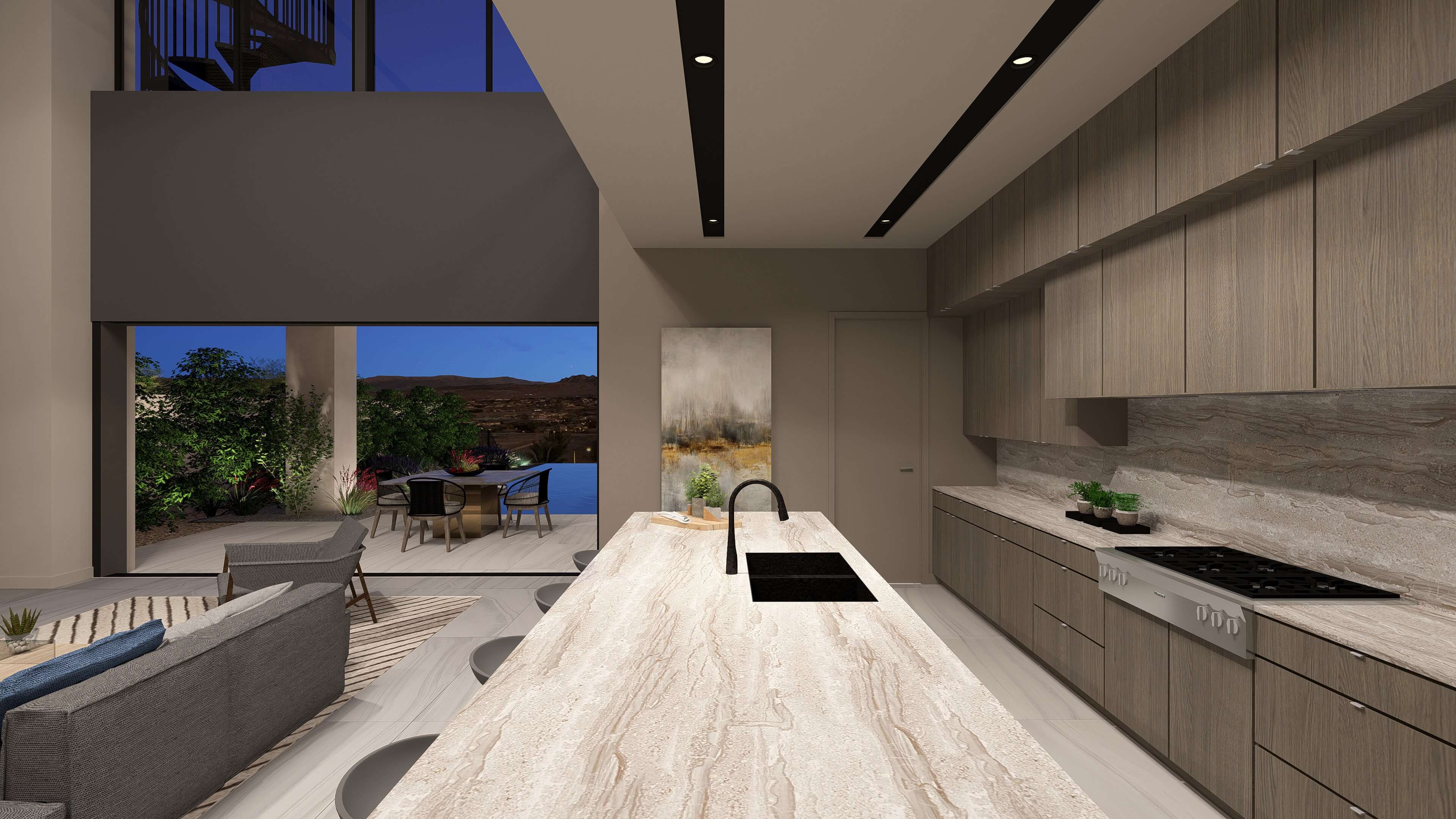 Home Builders Lake Las Vegas Strata Trace Kitchen scaled