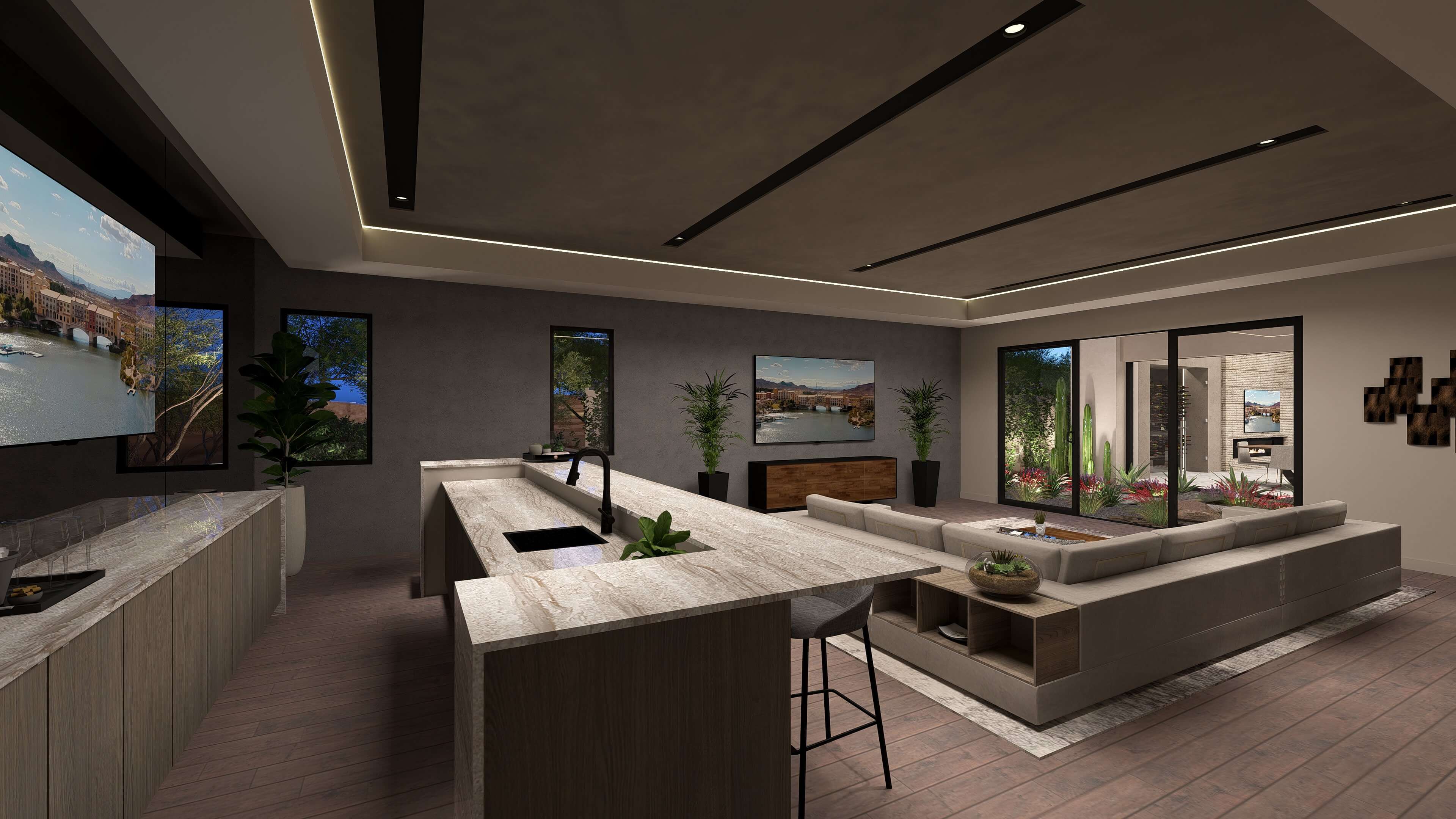 Home Builders Lake Las Vegas Strata Trace MediaRoom scaled