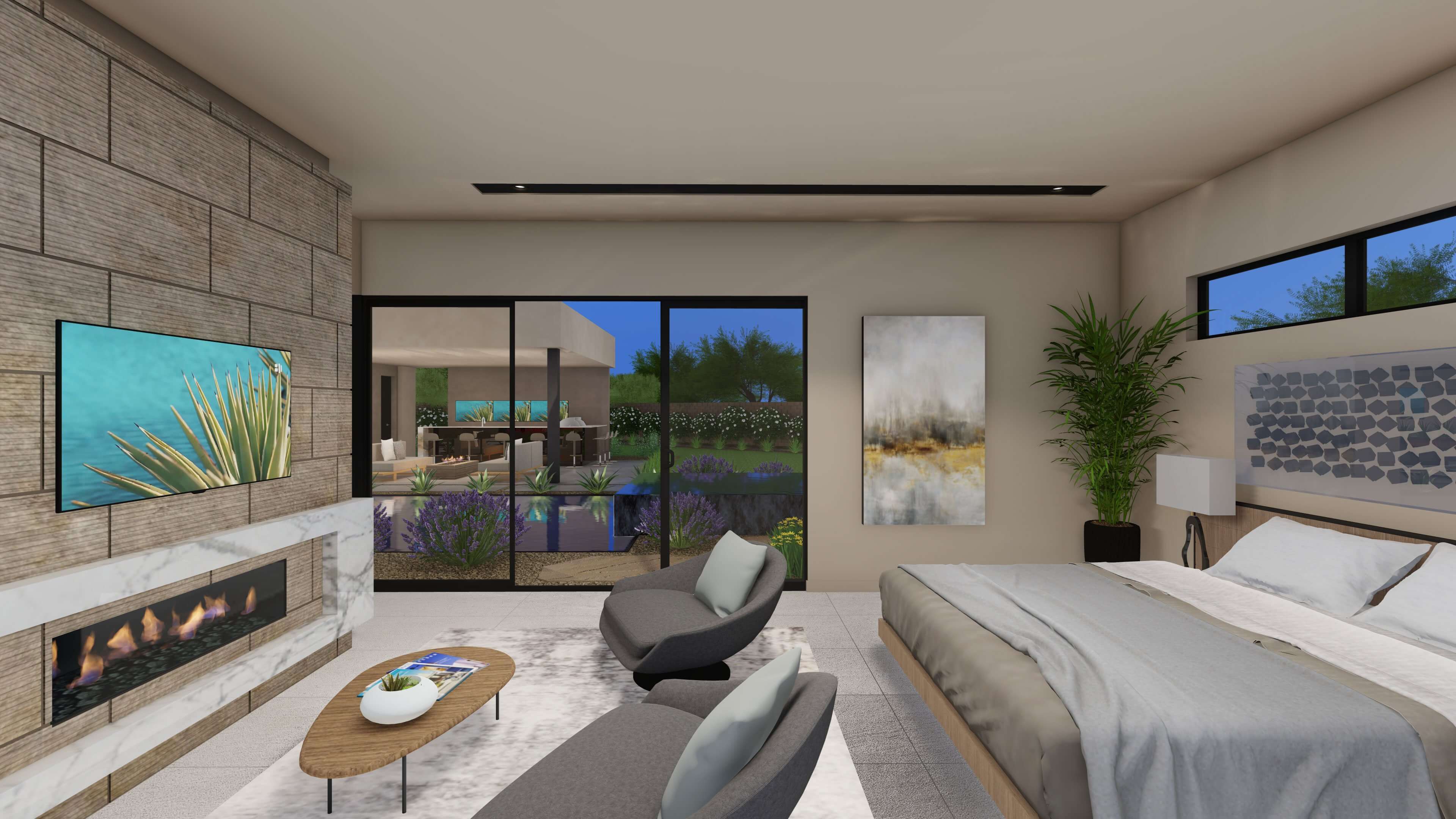 Las Vegas Luxury Homes Oasi Cresta Bedroom scaled
