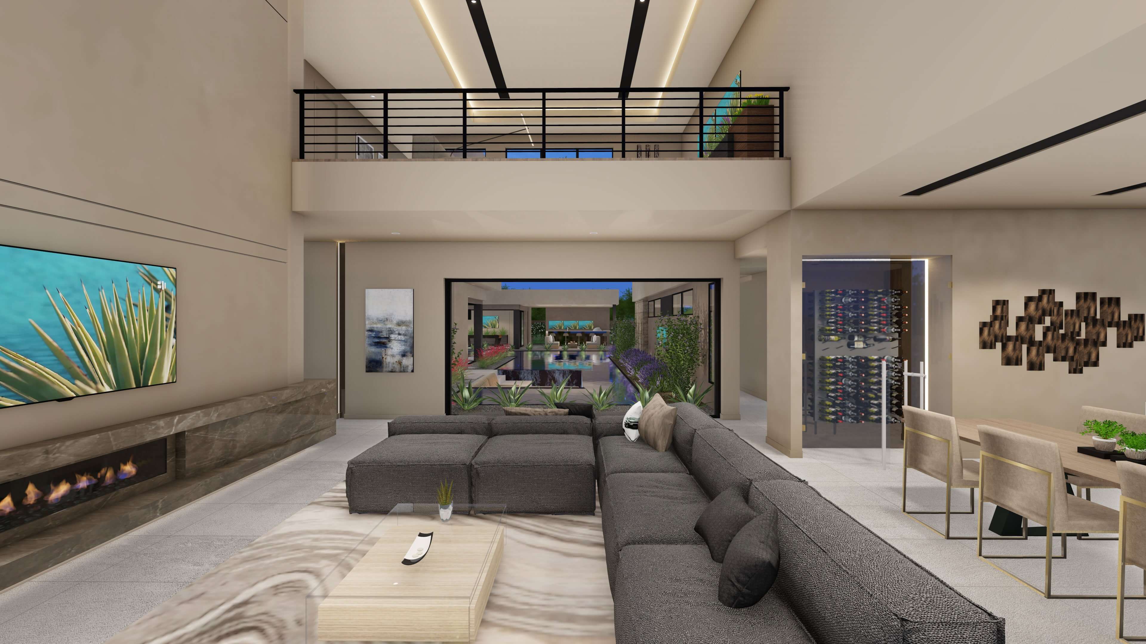 Las Vegas Luxury Homes Oasi Cresta Great Room 2 scaled