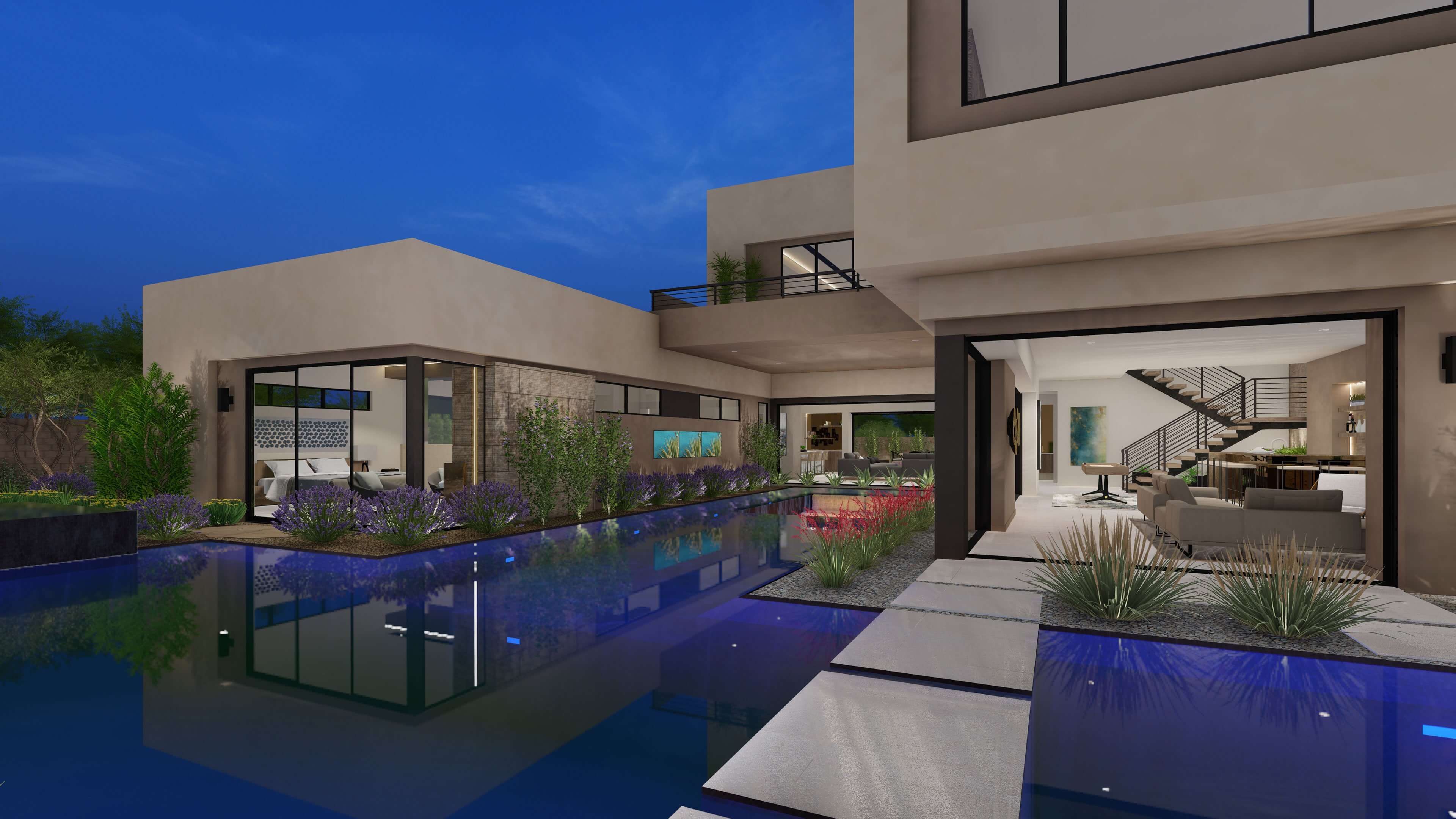Las Vegas Luxury Homes Oasi Cresta Rear 1 scaled
