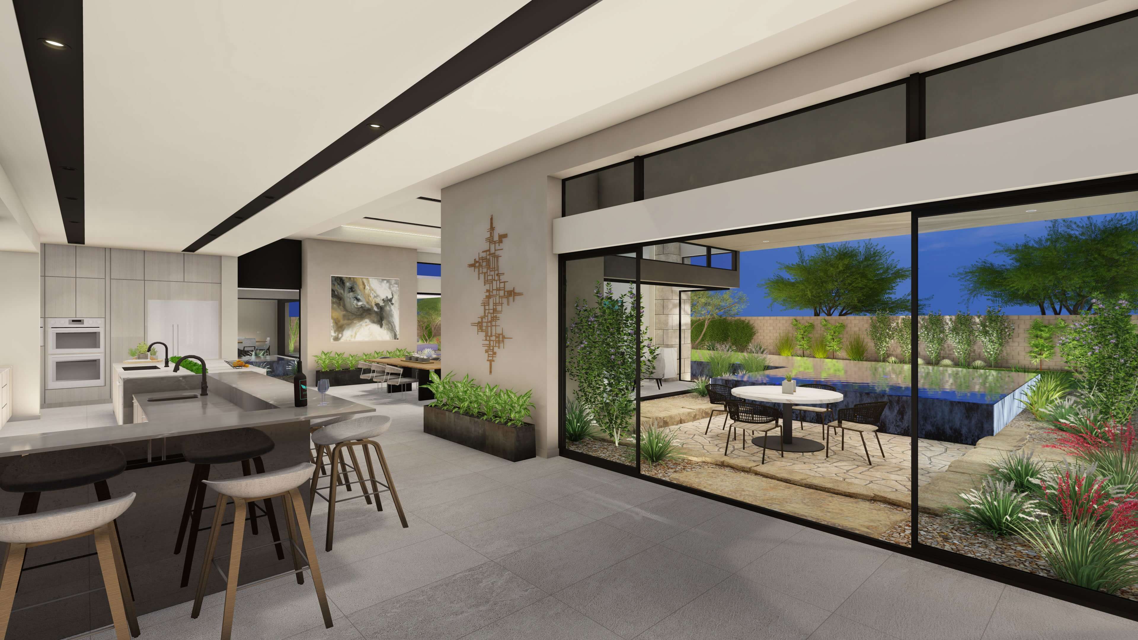 Las Vegas Luxury Homes Oasi Valle Bar scaled