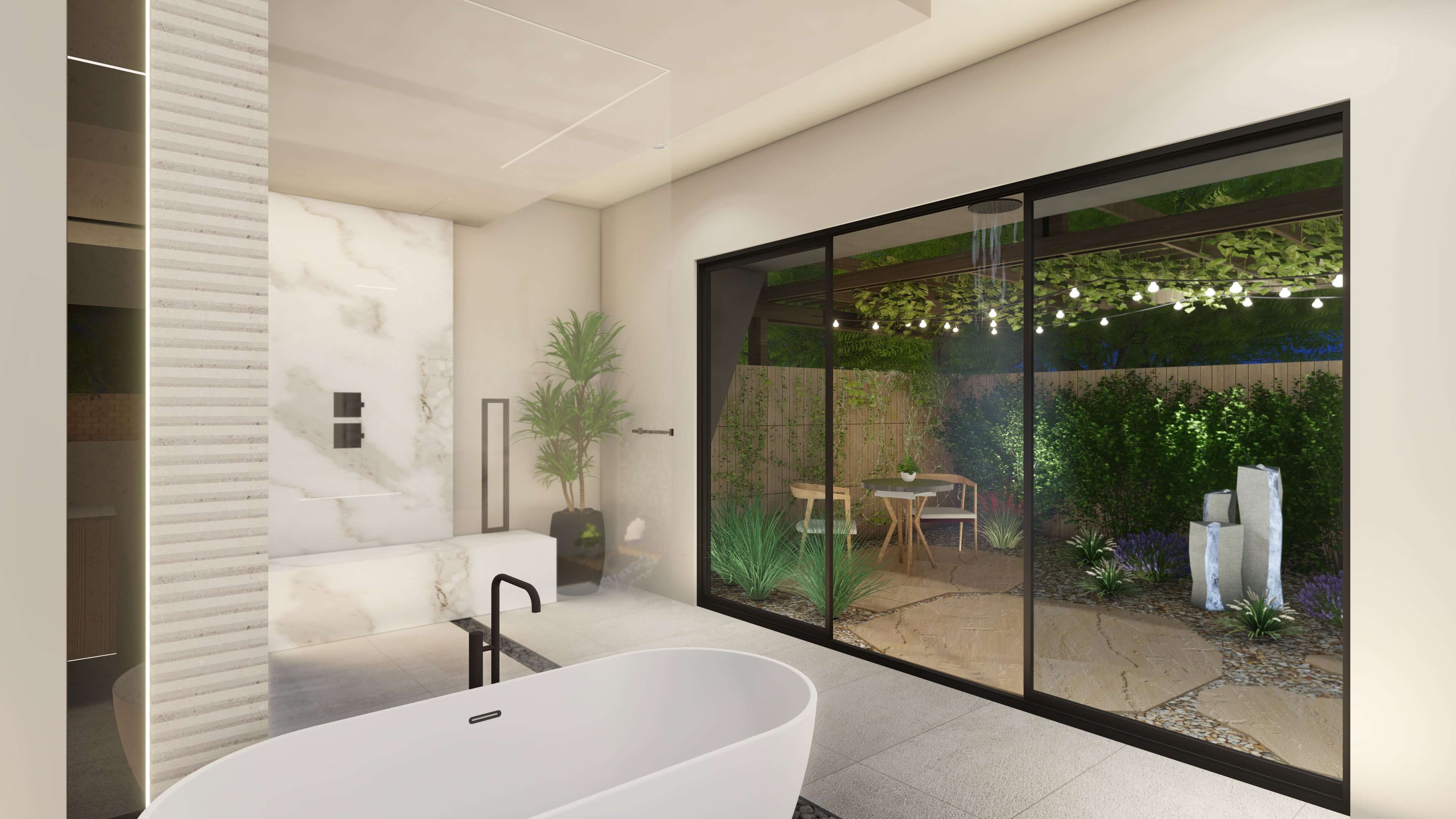 Las Vegas Luxury Homes Oasi Valle Primary Bath scaled