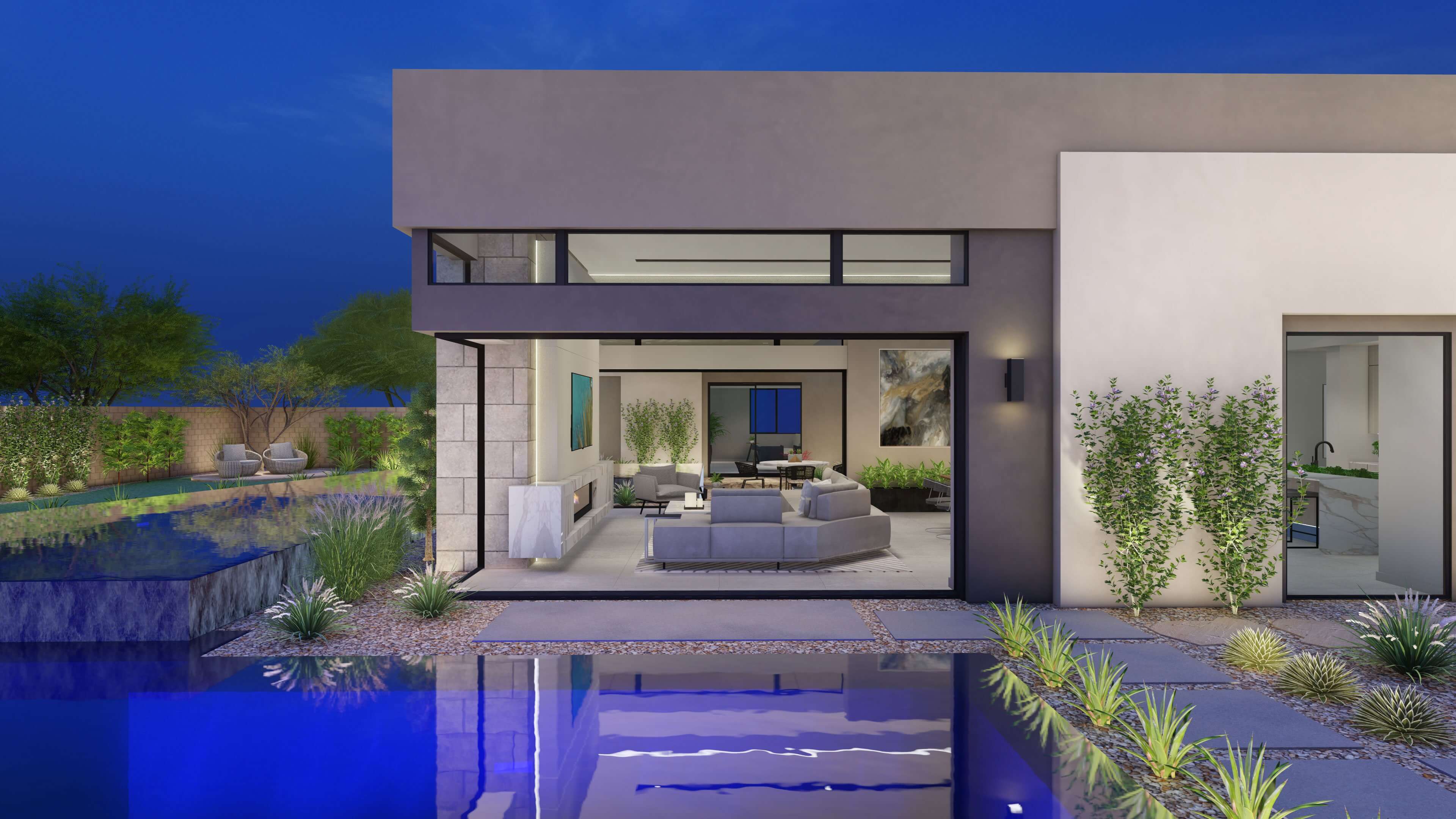 Las Vegas Luxury Homes Oasi Valle Rear 2 scaled