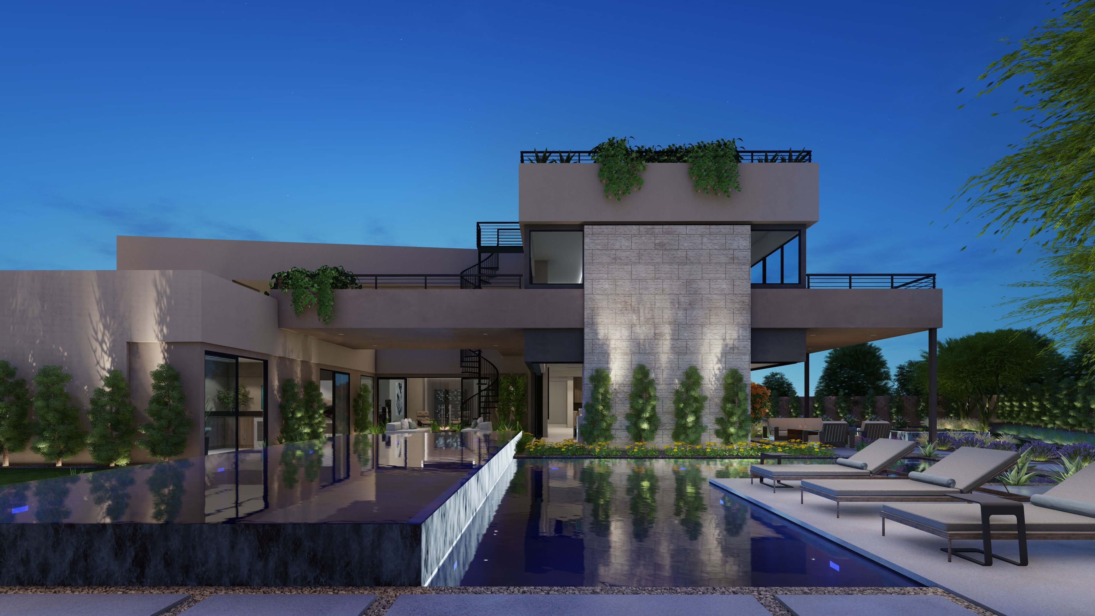 Luxury Homes Las Vegas Prado Cresta Rear 2 scaled