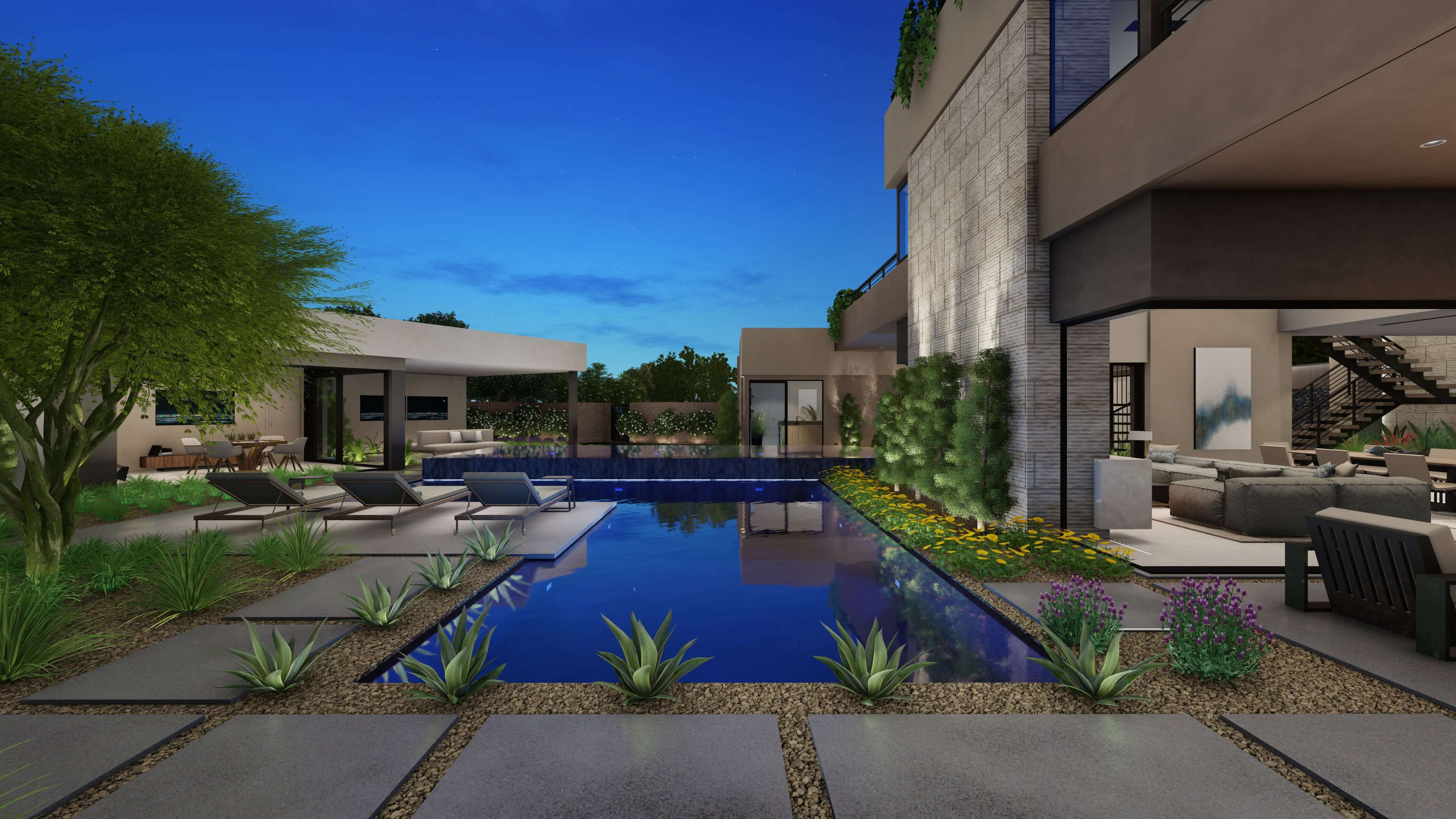 Luxury Homes Las Vegas Prado Cresta Rear scaled