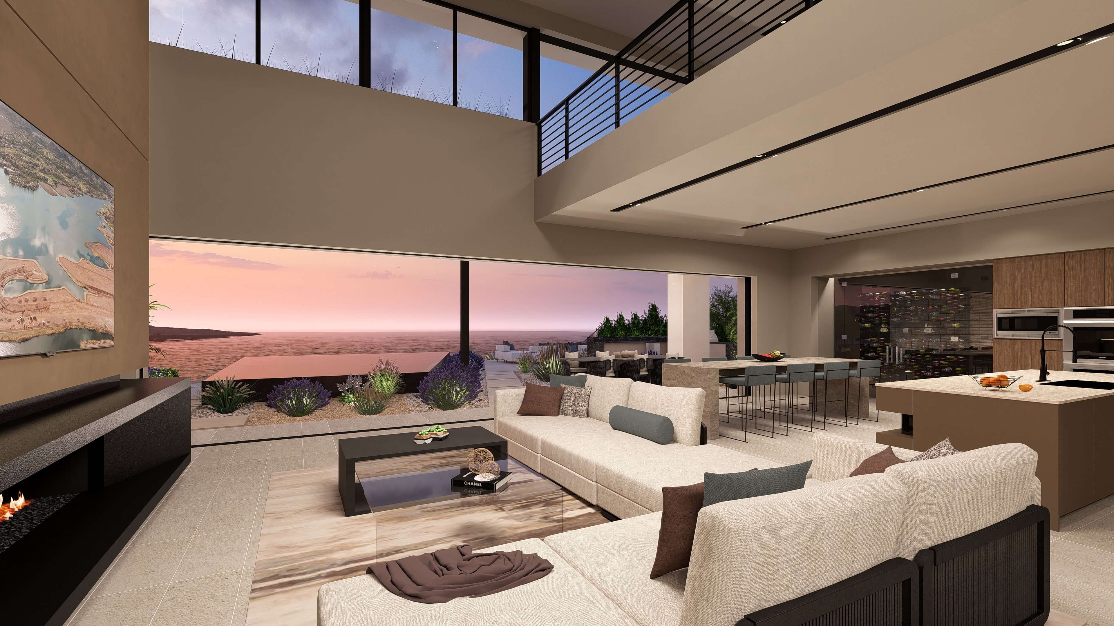 Lake Las Vegas Homes Arvada Apex Great Room Dining scaled