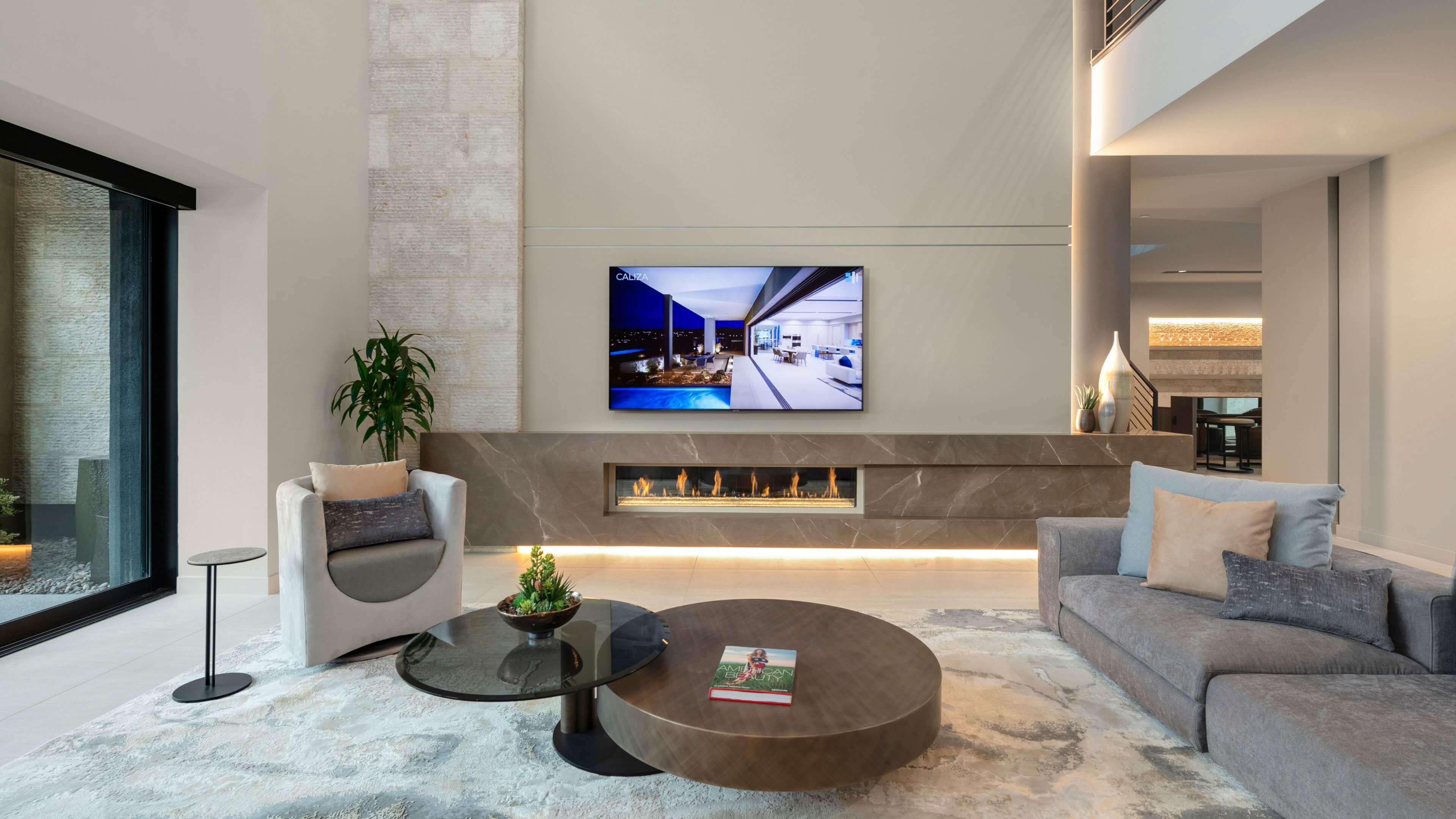 Modern Home Las Vegas Sancta ShowHome Great Room scaled