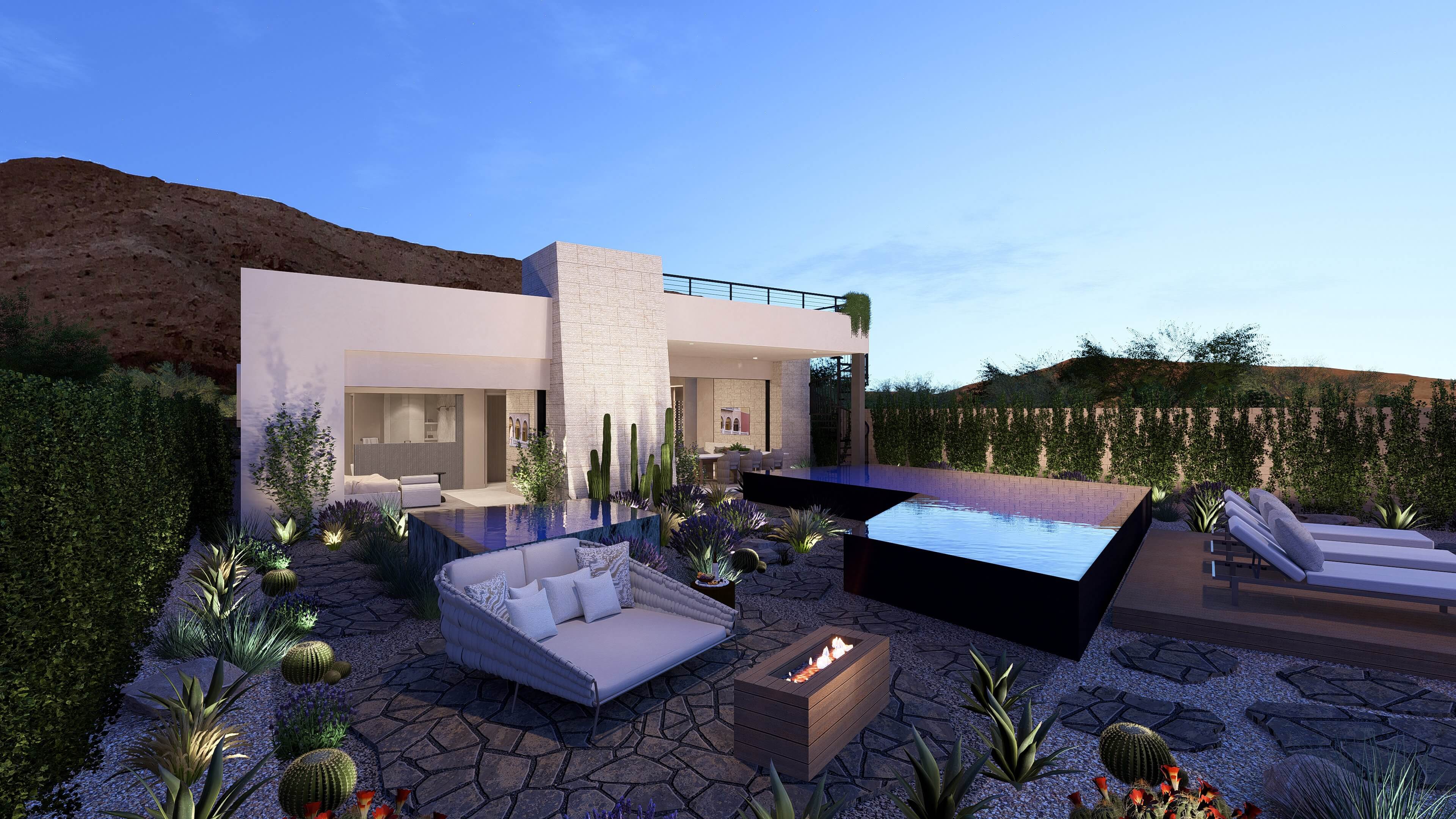 Home Builders Lake Las Vegas Strata Vertex Rear scaled