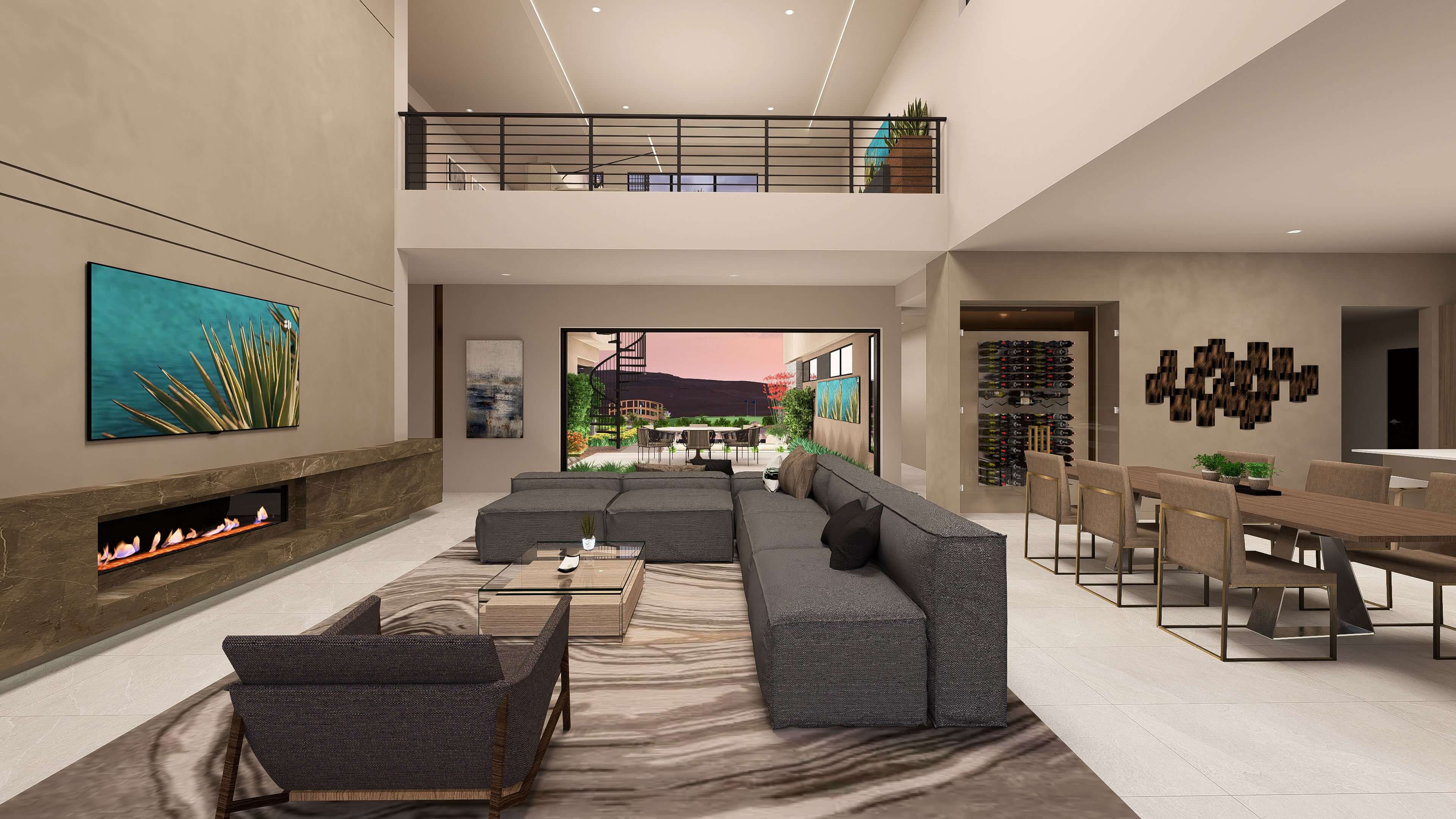 Blue Heron Homesite 12 Great Room scaled